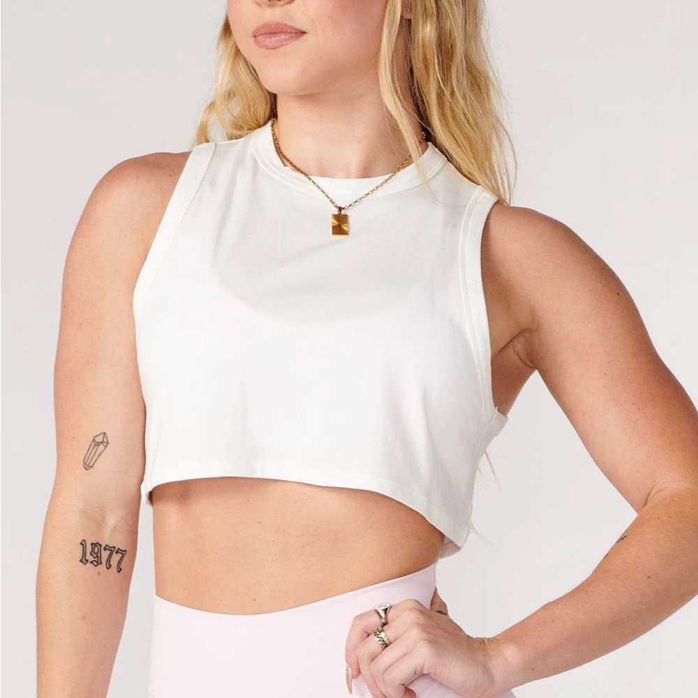 YoungLA Crop Tank- White